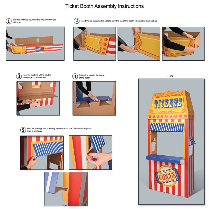 circus booth prop for parties – event décor australia