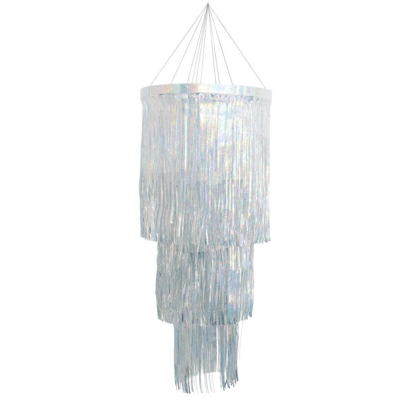 Silver Disco Hanging Party Chandelier - party supplies and decorations from Party & Pout Australia