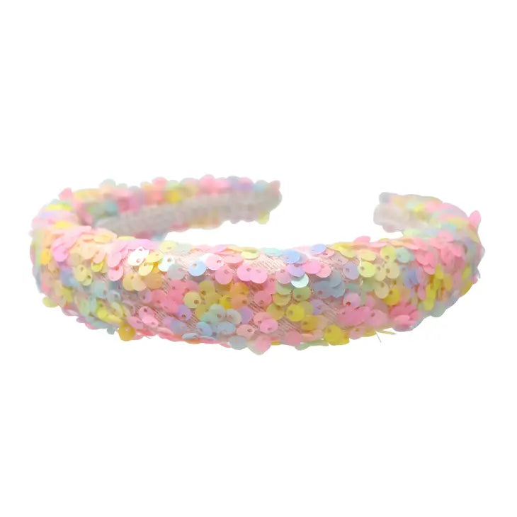 colourful sequin headband – kids hair accessory gift aus