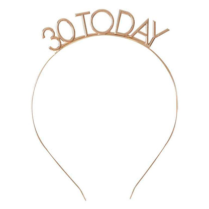 30th birthday party headband gold adult birthday celebration supplies