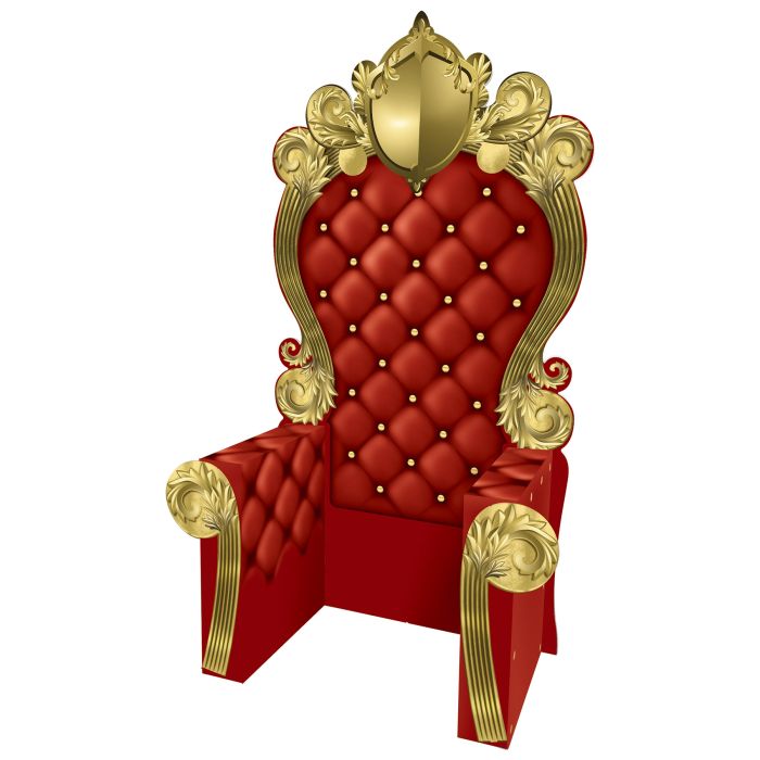 cardboard throne photo prop – birthday and event supplies