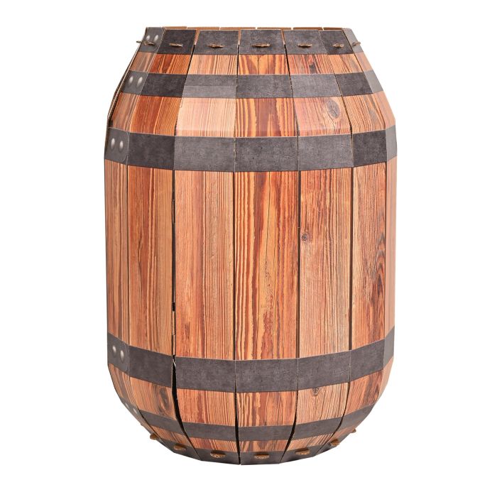 Rustic barrel stand-up prop western party backdrop