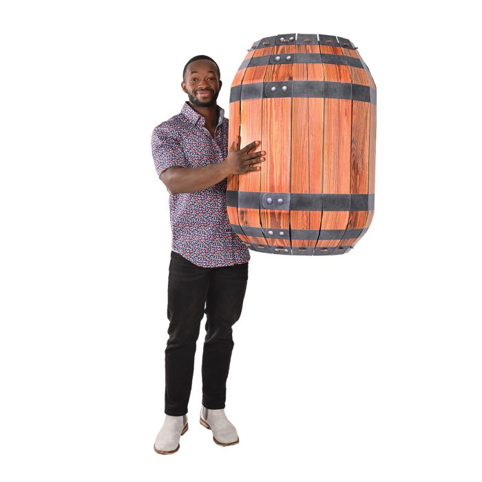 3D barrel party prop cardboard western decoration Australia