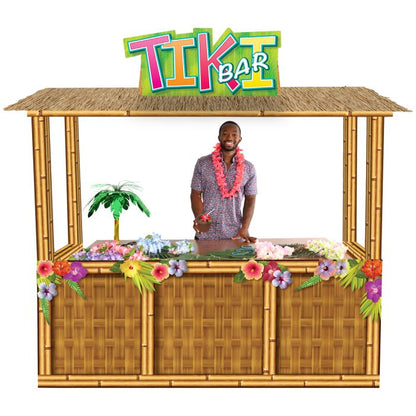 3D cardboard tiki bar prop – tropical party decoration australia