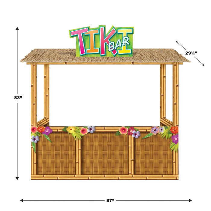 cardboard bar stand for party – luau and summer party décor australia
