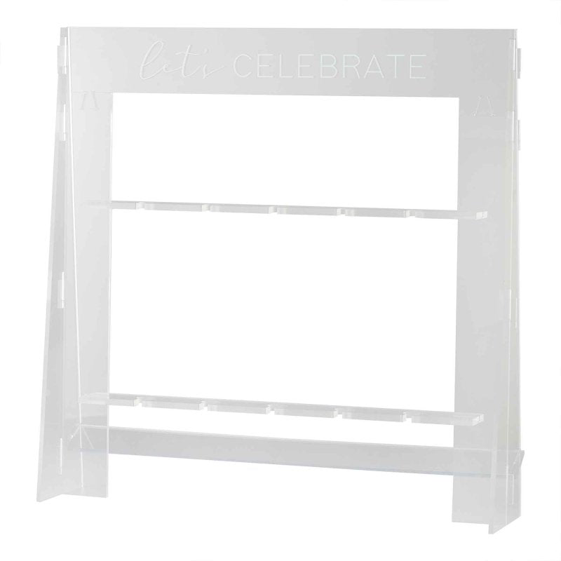 transparent acrylic cocktail stand for parties celebrations drinks wall table décor