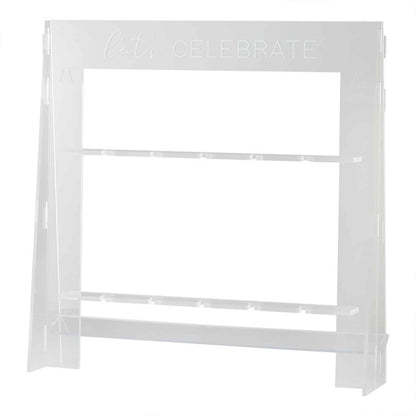 transparent acrylic cocktail stand for parties celebrations drinks wall table décor