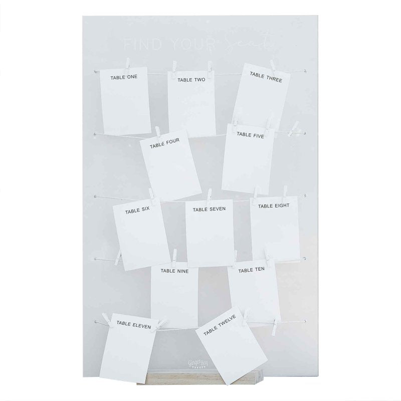 wedding table plan kit acrylic board find your seat sign for events and receptions