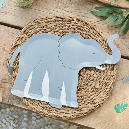Elephant shaped paper plates kids birthday australia