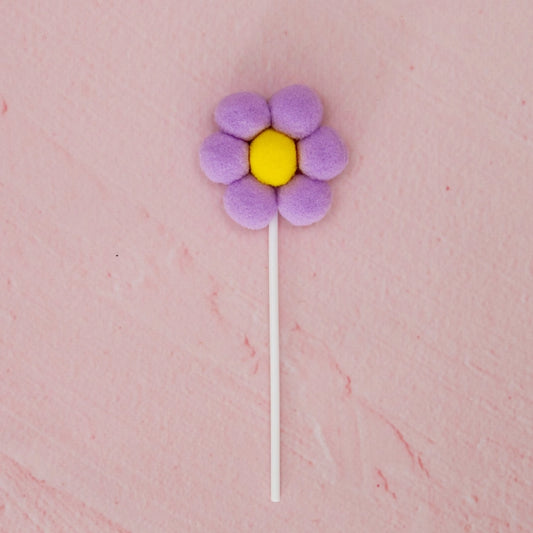 lilac pom pom daisy cake topper birthday cake decoration Australia
