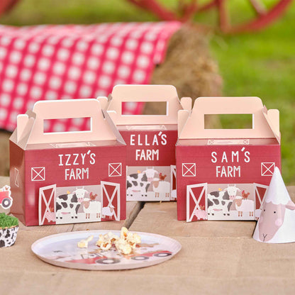 Customisable barn party box kids farm party supplies Australia