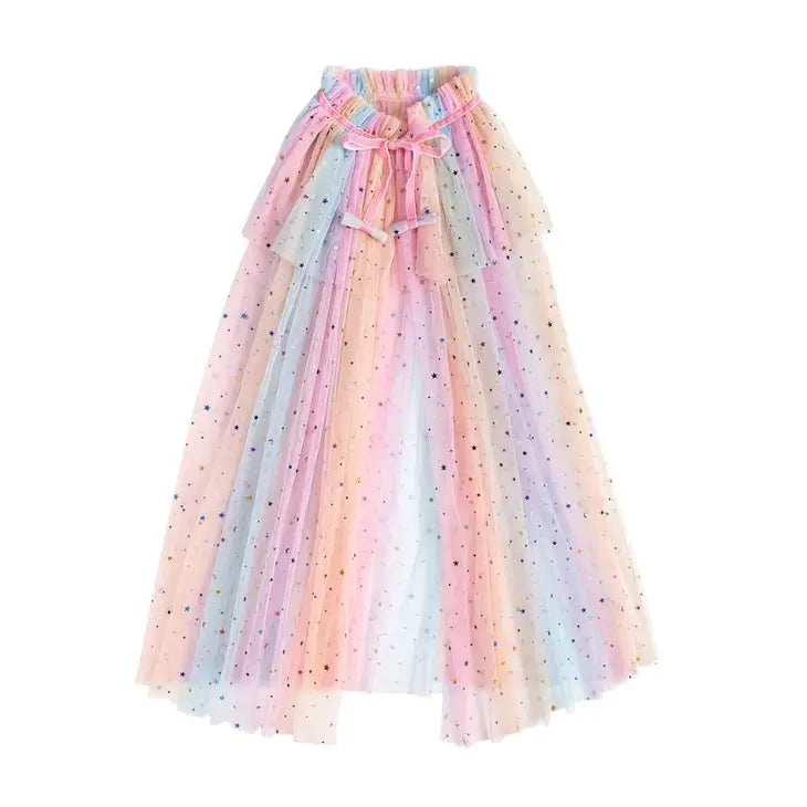 Pastel Rainbow Sprakles Kids Cape Costume Dress Up - party costumes and dress ups from Party & Pout Australia