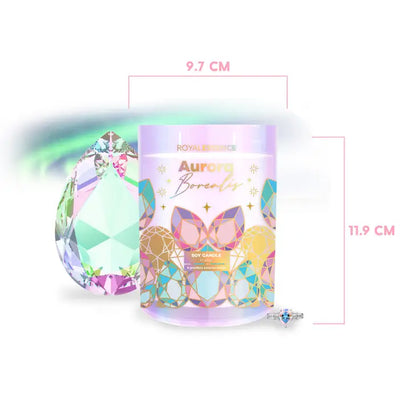 Aurora Borealis Candle jewellery surprise 400g soy candle gift Australia