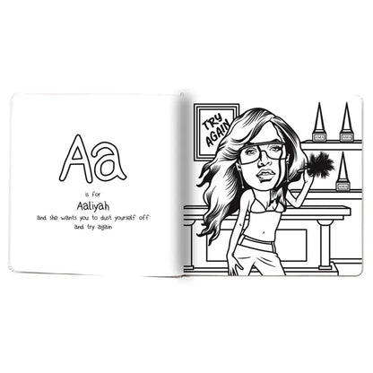 Hip hop themed alphabet colouring book children’s gift