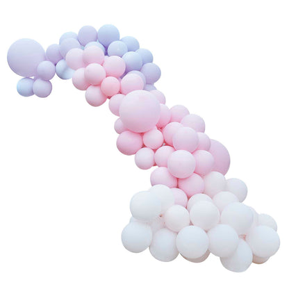 Pastel balloon arch kit neutral party décor for kids birthday and showers