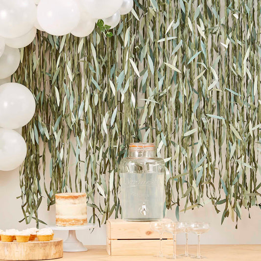 Greenery Foilage Leaf Hanging Backdrop - party supplies and decorations from Party & Pout Australia