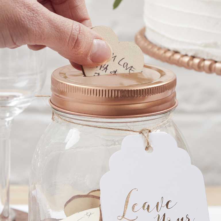 interactive wish jar for weddings engagements anniversaries memorable guest book alternative