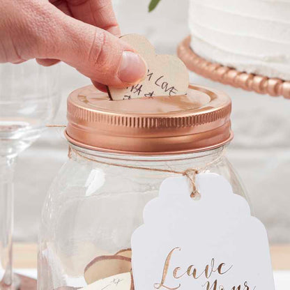 interactive wish jar for weddings engagements anniversaries memorable guest book alternative