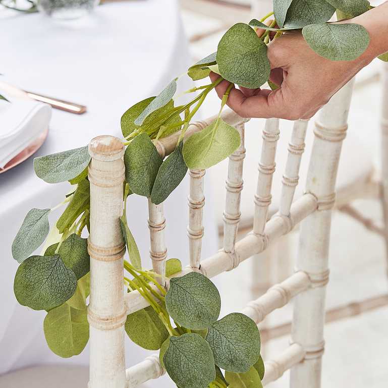 lifelike eucalyptus vine garland wedding arch decoration rustic greenery party supplies