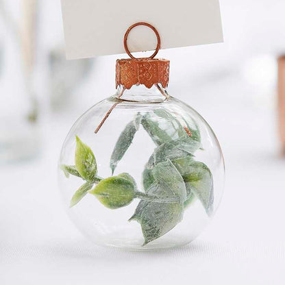 botanical eucalyptus bauble name card holders for weddings bridal showers baby showers elegant table décor australia