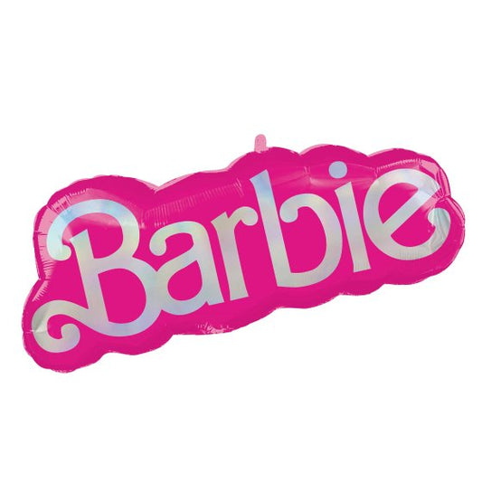 Barbie themed foil balloon – pink party supplies australia