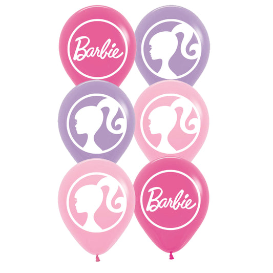 Barbie Doll Party Balloons Pk 6 - party balloons and balloon decorations from Party & Pout Australia
