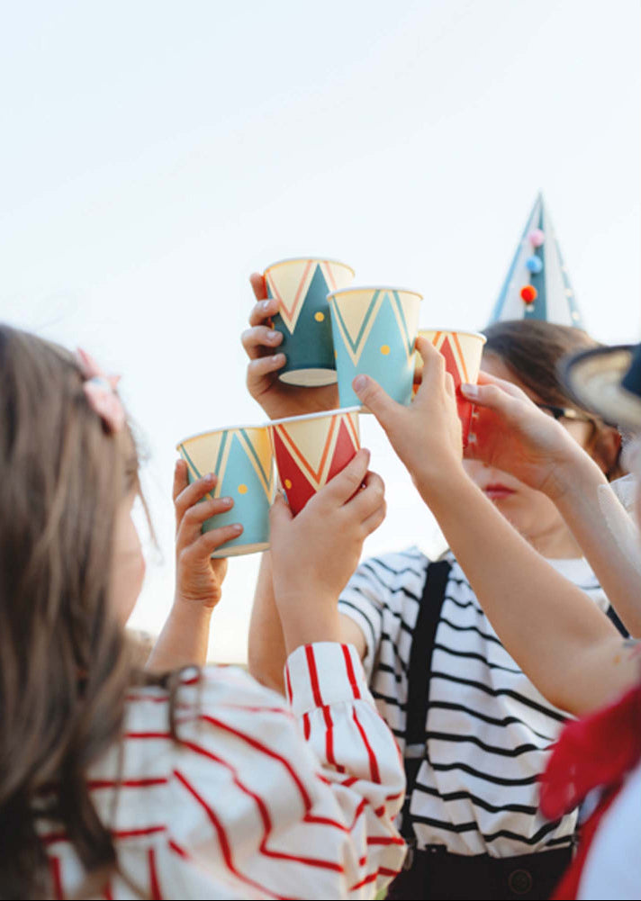 circus themed drink cups – festive party cups for kids celebrations Australia