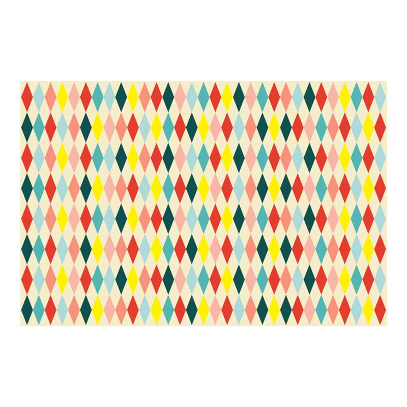 circus diamond pattern table cover – carnival themed party table décor Australia