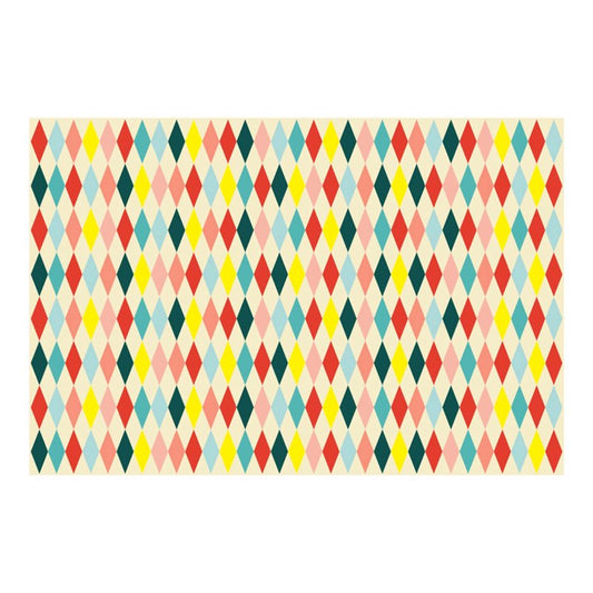circus diamond pattern table cover – carnival themed party table décor Australia
