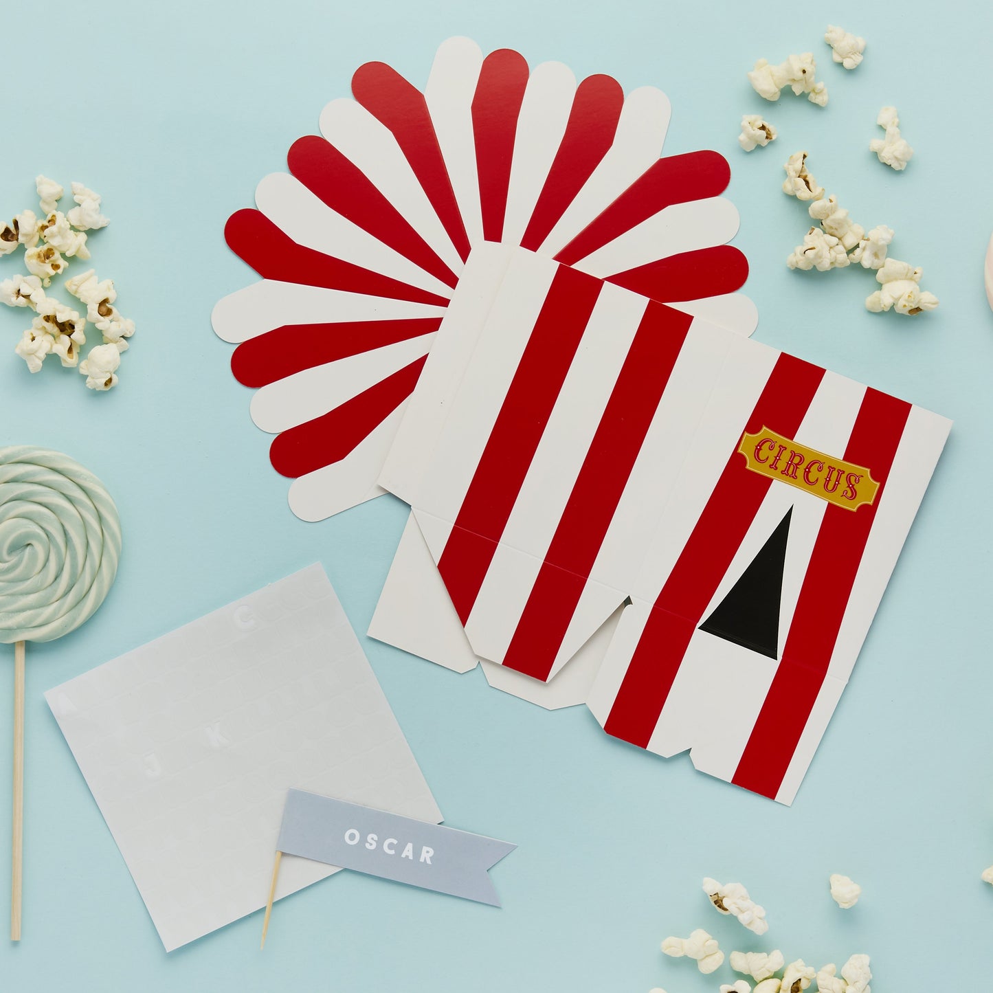 popcorn snack boxes carnival theme kids party décor – snack favour boxes AU