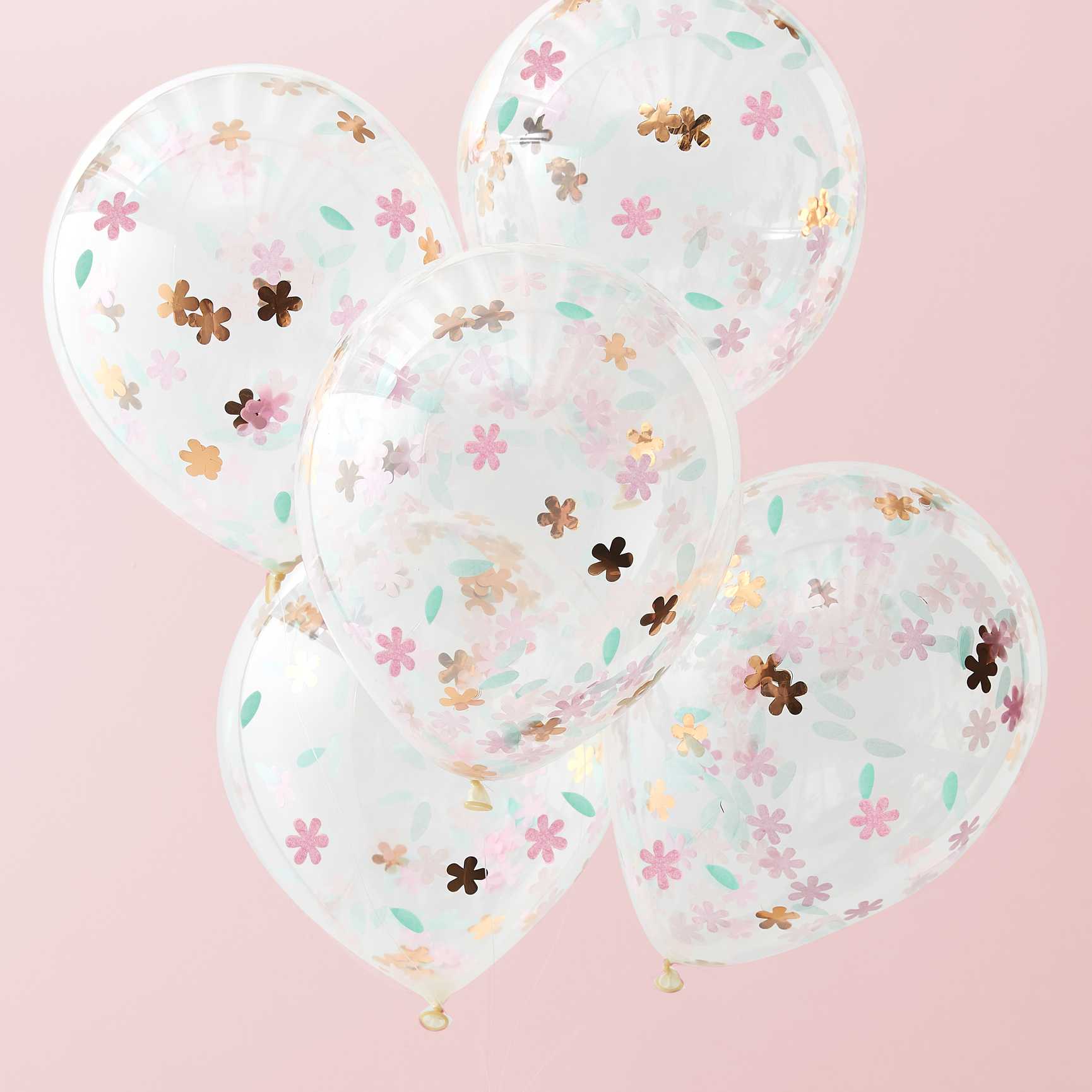 Ditsy Floral Confetti Flowers Balloons - party balloons and balloon decorations from Party & Pout Australia