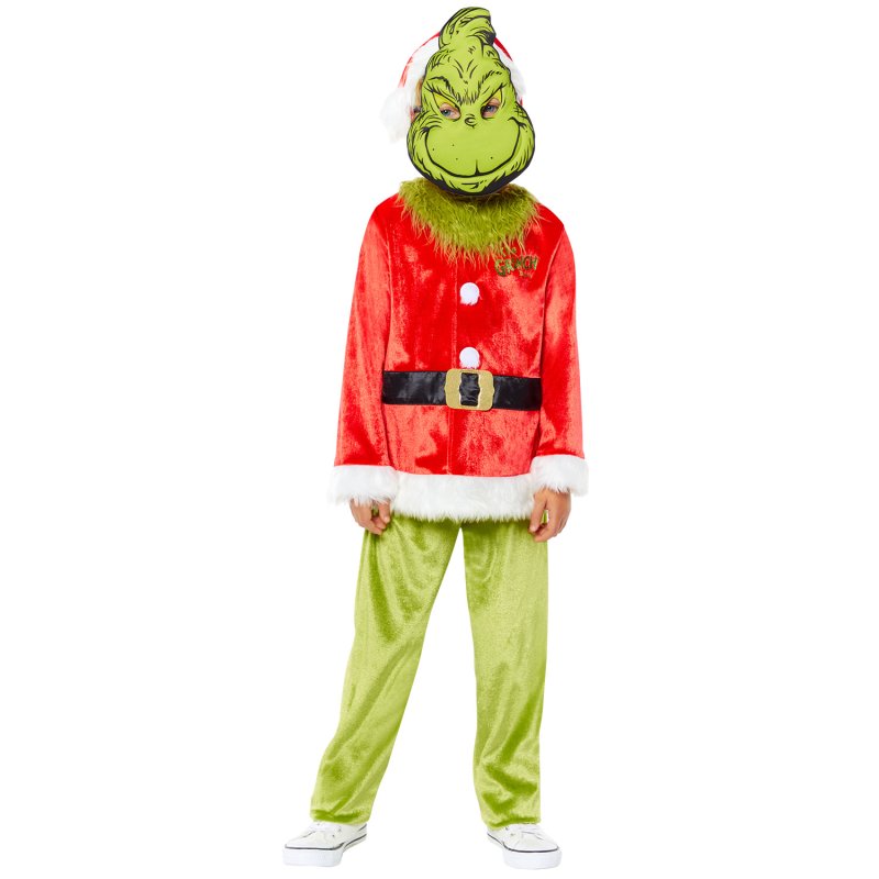 Dr Duess The Grinch Child Kid Size Costume - Christmas party decorations and tableware from Party & Pout Australia