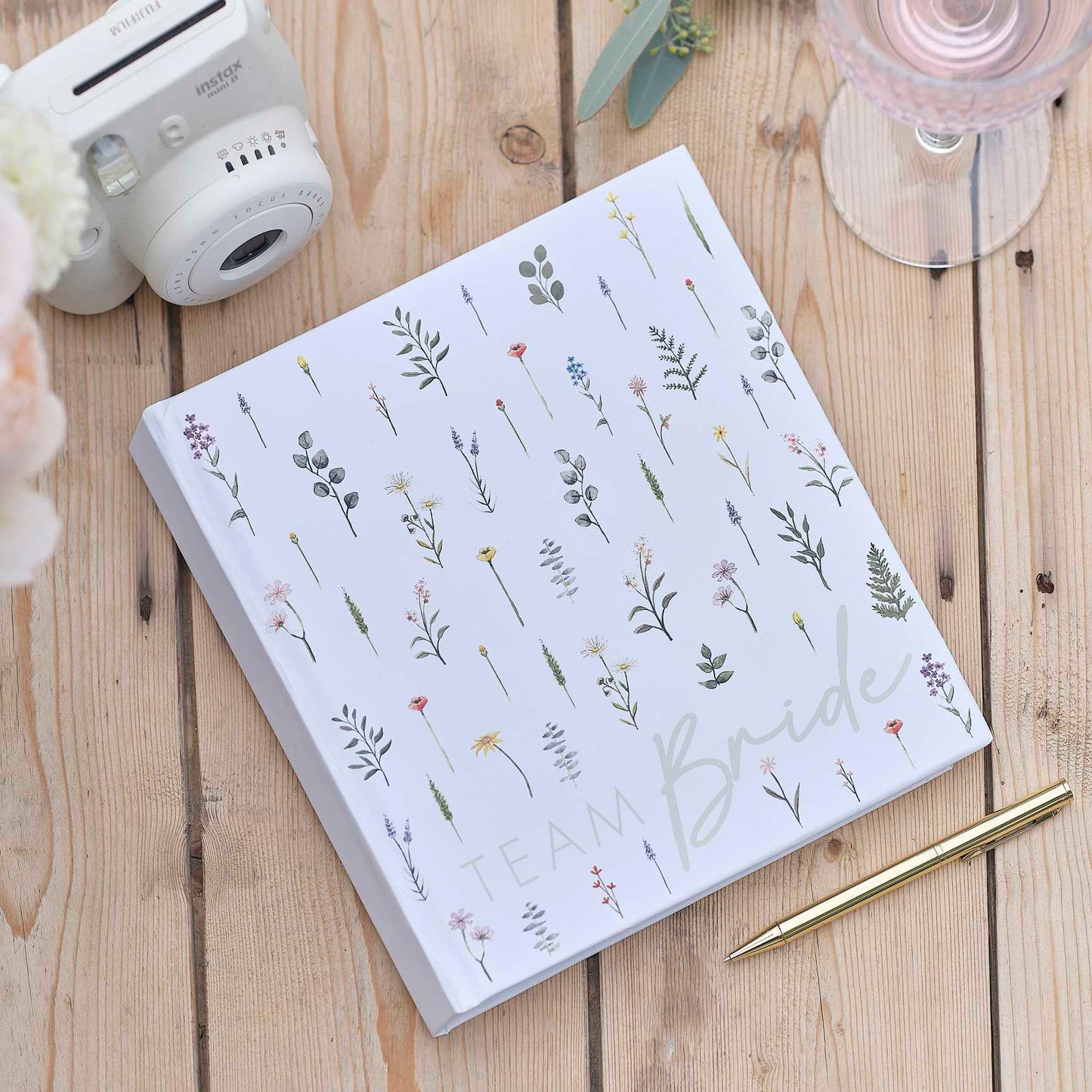 Floral Team Bride Guest Book & Photo Album - party supplies and decorations from Party & Pout Australia
