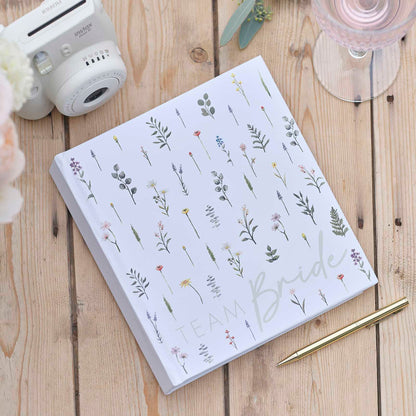 Floral Team Bride Guest Book & Photo Album - party supplies and decorations from Party & Pout Australia