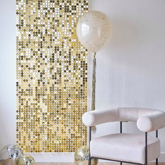 Gold Shimmer Backdrop Wall Panels - party supplies and decorations from Party & Pout Australia