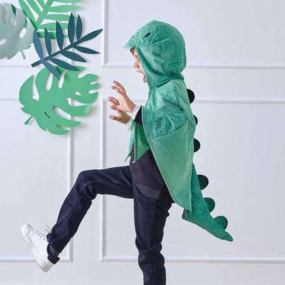 Green Dinosaur Kids Cape - party costumes and dress ups from Party & Pout Australia