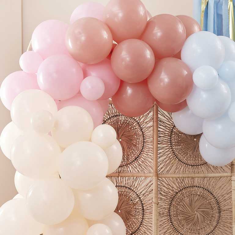 pastel balloon garland kit soft colour balloons party background decor