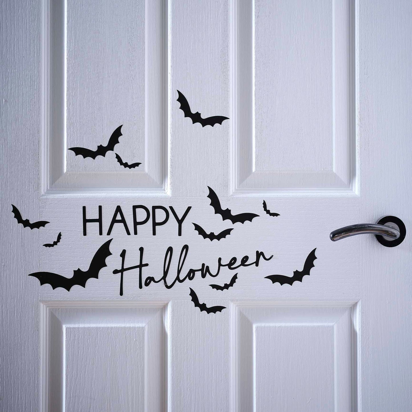 halloween bat decal set – spooky door and window decorations au