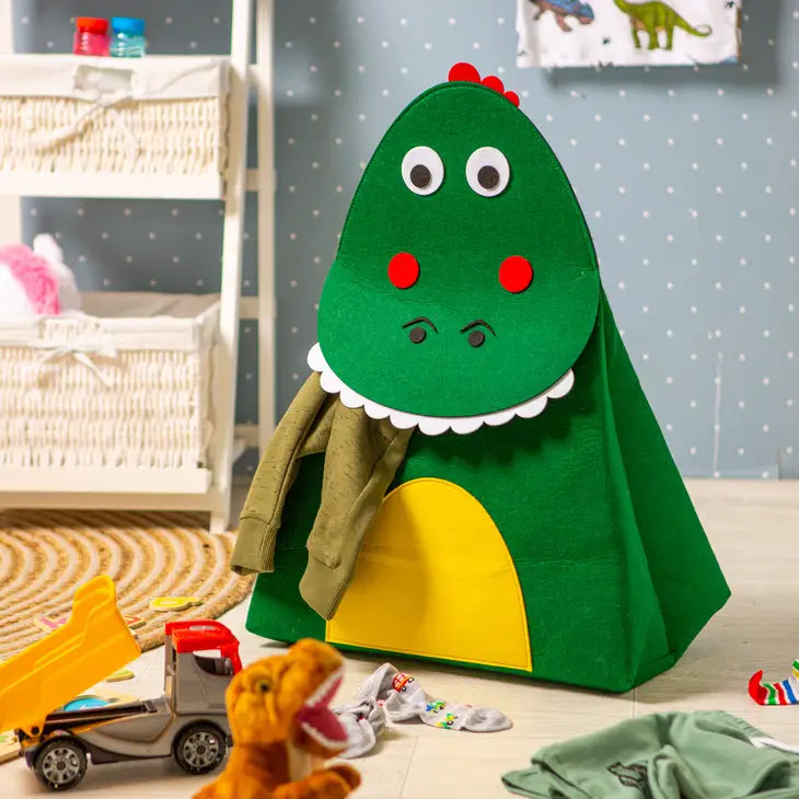 Kids Dinosaur Laundry Basket - gifts, keepsakes and party presents from Party & Pout Australia