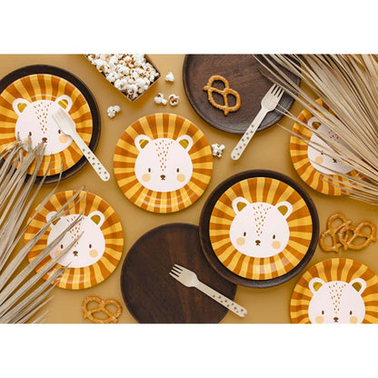 circus lion design plates – colourful kids party decorations australia