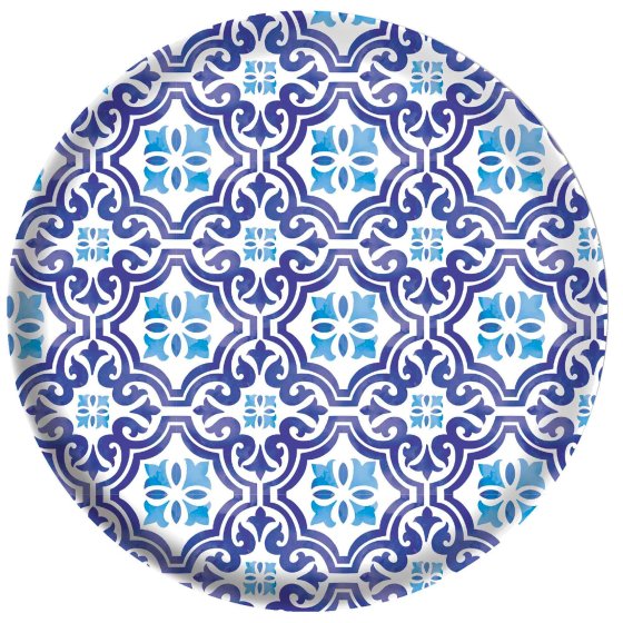 Mediterranean Melamine 17cm Plate Pk 4 - party plates and tableware from Party & Pout Australia