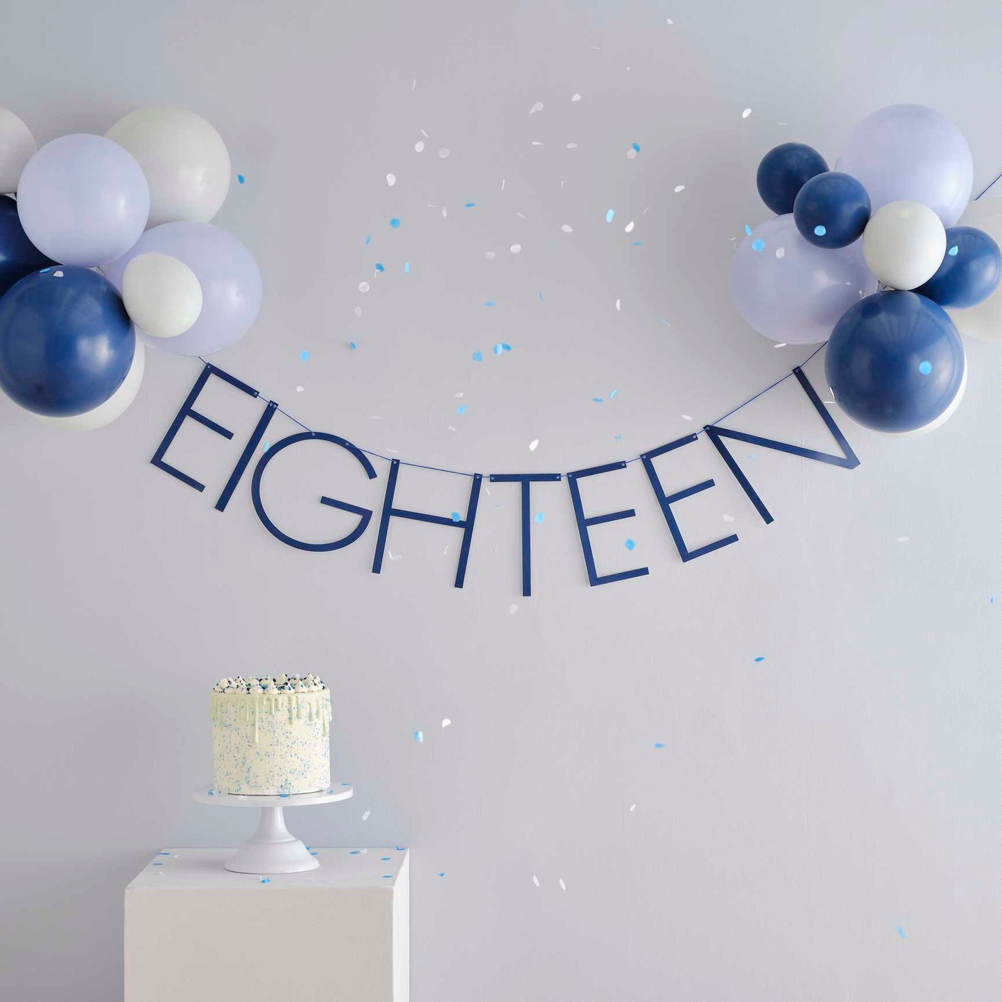 navy 18th birthday balloon bunting party decoration Australia