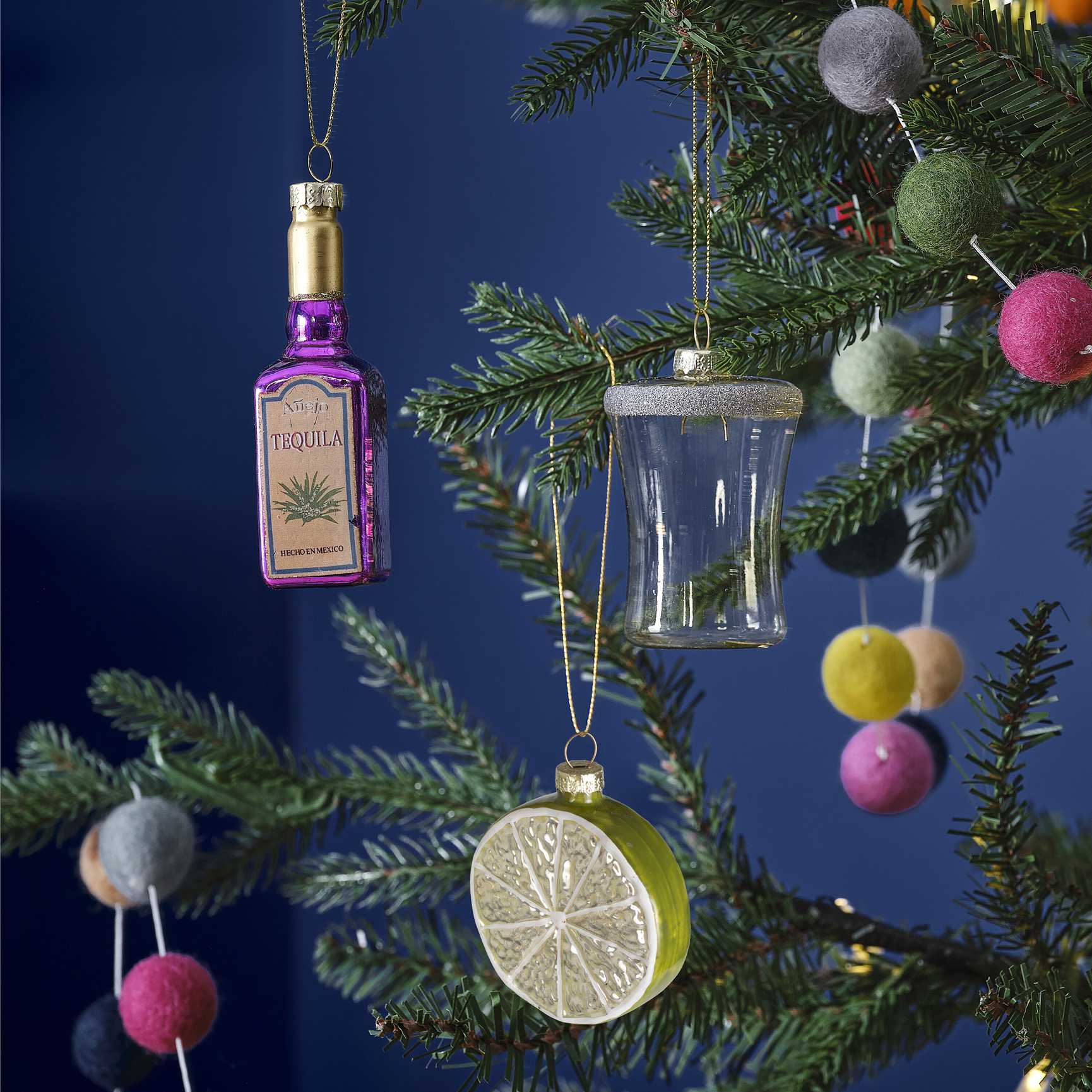 Novelty Tequila Hanging Christmas Tree Ornament - Christmas party decorations and tableware from Party & Pout Australia