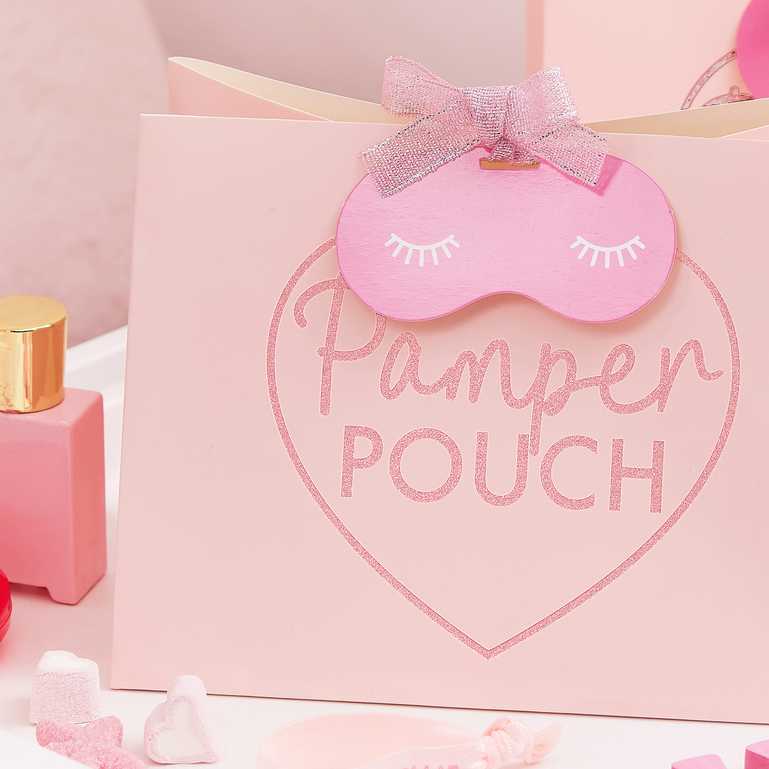 girly gift favour bags pink pamper party supplies