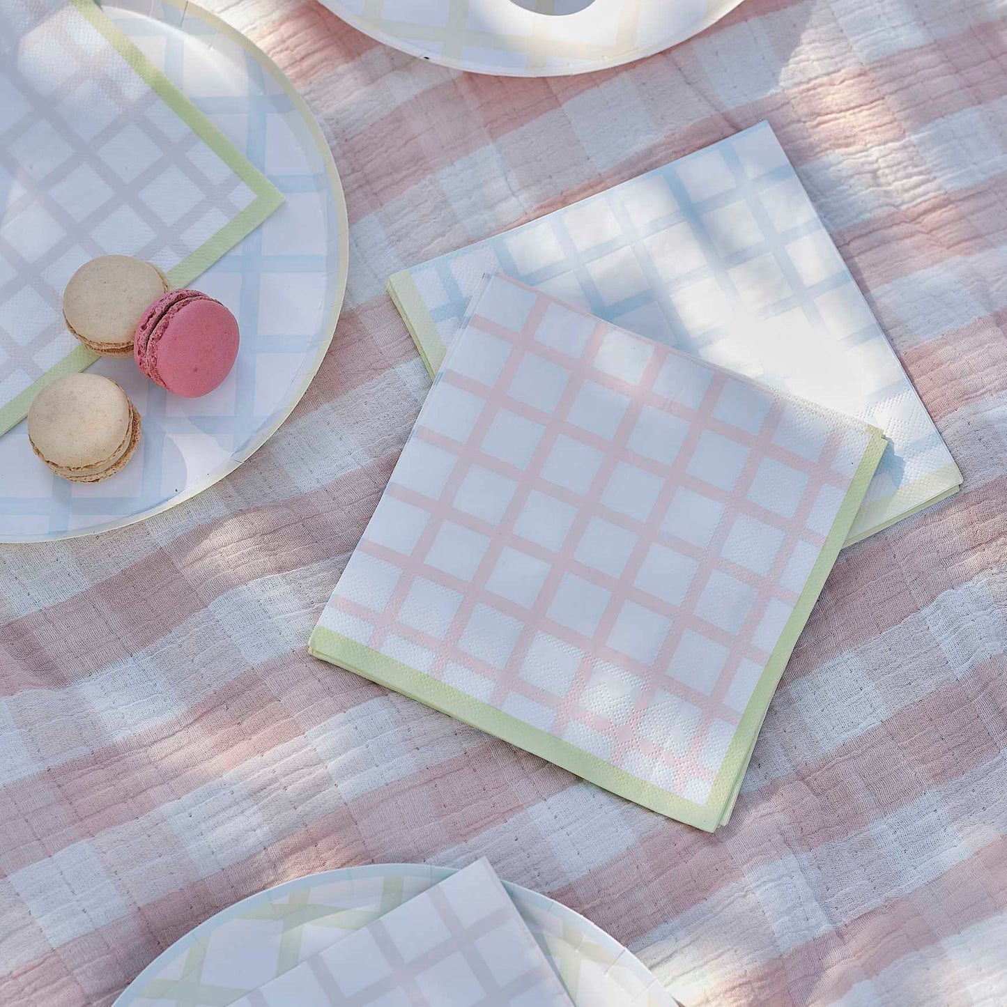 Pastel Stripes Paper Party Napkin Serviettes - party supplies and decorations from Party & Pout Australia