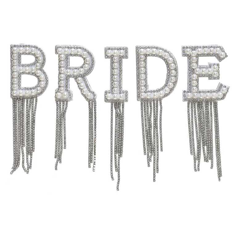embellished tassel bride patches for hen party décor