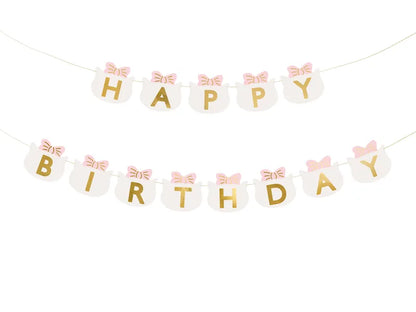 kitty theme birthday banner – children’s party decorations