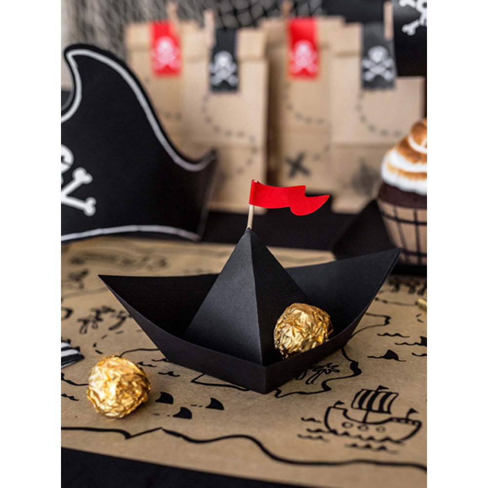 pirate paper boat decorations – diy table décor kids party australia