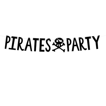 Kids pirate party banner decoration – 1 metre pirate theme bunting for birthdays Australia