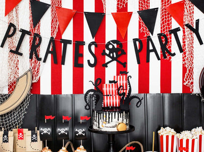 Kids pirate party banner decoration – 1 metre pirate theme bunting for birthdays Australia